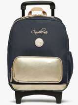 2-compartment Wheeled Schoolbag Cameleon Blue vintage fantasy SR40