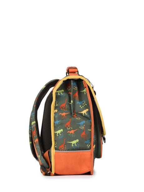 Cartable 1 Compartiment Cameleon Vert retro PBRECA32 vue secondaire 2