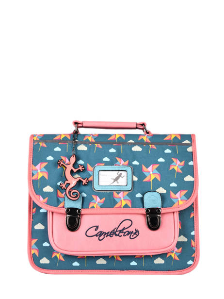 Cartable 1 Compartiment Cameleon Bleu retro PBRECA32