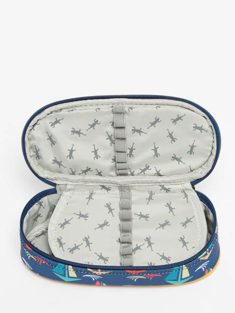 Trousse 1 Compartiment Cameleon Bleu retro PBREPLUM vue secondaire 1