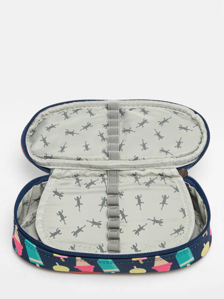 Trousse 1 Compartiment Cameleon Bleu retro PBREPLUM vue secondaire 1