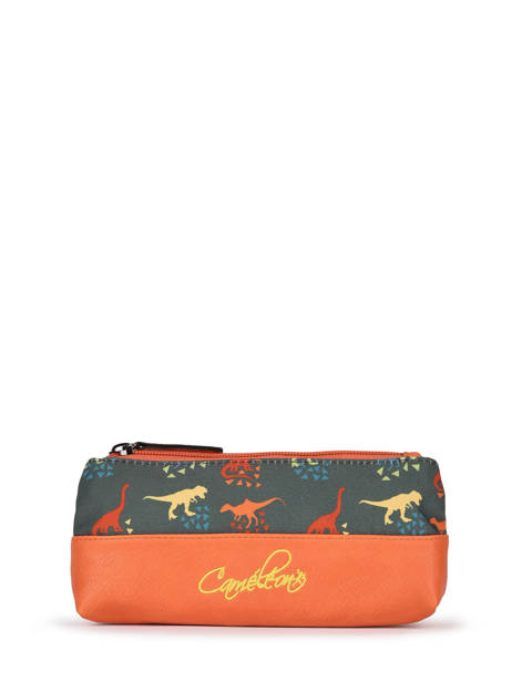 Pencil Case 1 Compartment Cameleon Green retro PBRETROU