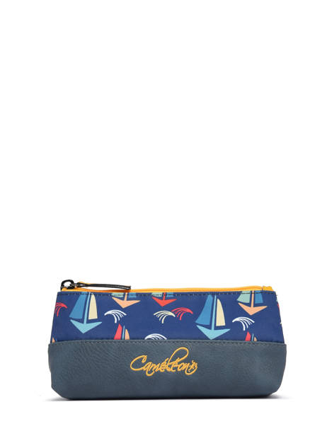 Trousse 1 Compartiment Cameleon Bleu retro PBRETROU