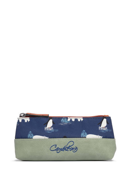 Pencil Case 1 Compartment Cameleon Blue retro PBRETROU