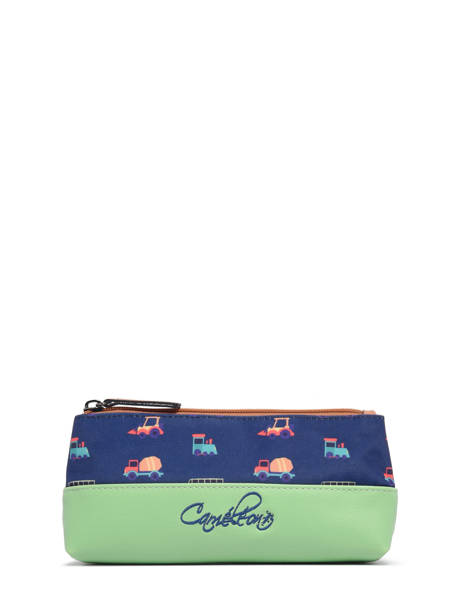 Pencil Case 1 Compartment Cameleon Blue retro PBRETROU