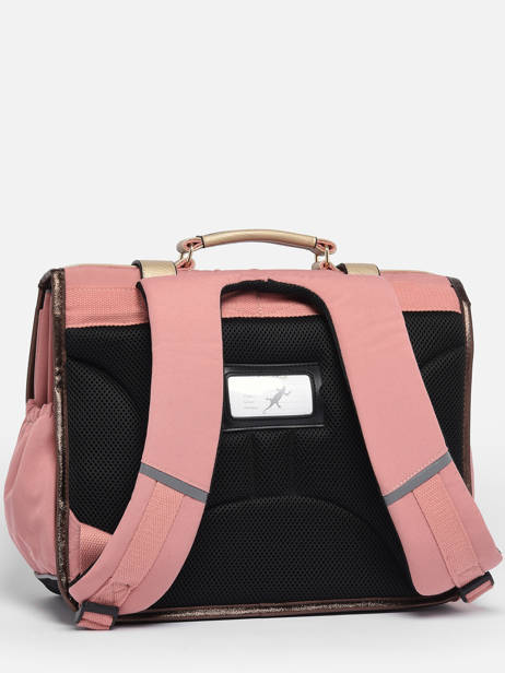 Wheeled Schoolbag 2 Compartments Cameleon Pink vintage fantasy PBVGCA38 other view 5