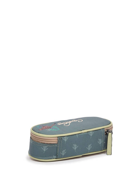 Trousse 1 Compartiment Cameleon Bleu vintage fantasy PBVGPLUM vue secondaire 2