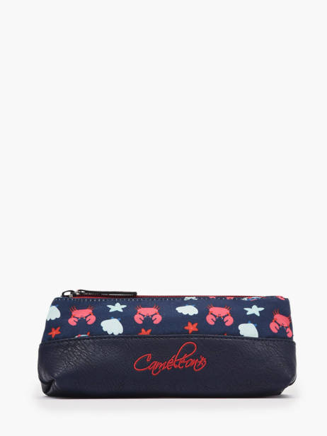 Trousse 1 Compartiment Retro Cameleon Bleu retro PBRETROU