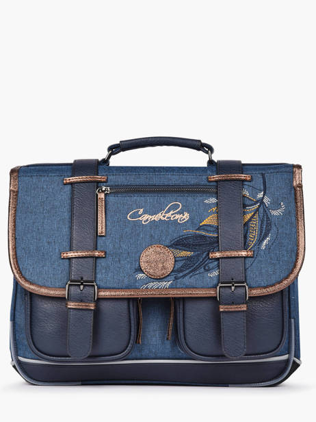 Wheeled Schoolbag 2 Compartments Cameleon Blue vintage fantasy PBVGCA38