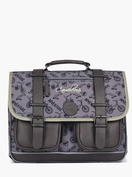 Satchel 2 Compartments Cameleon Gray vintage urban 27