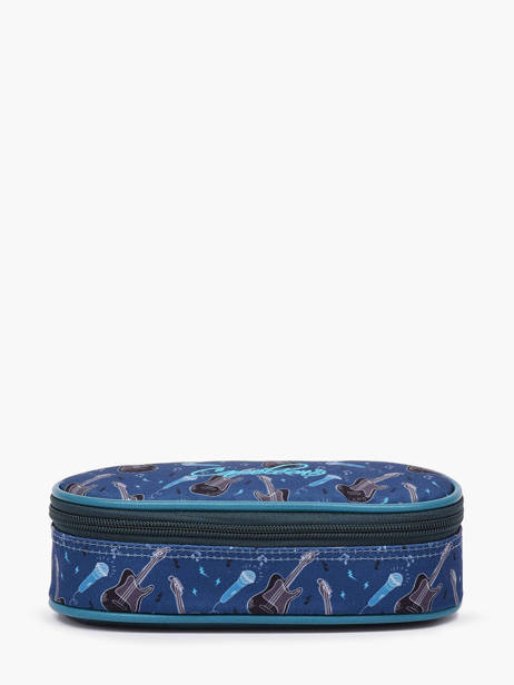 Trousse 1 Compartiment Cameleon Bleu vintage urban PBVBPLUM