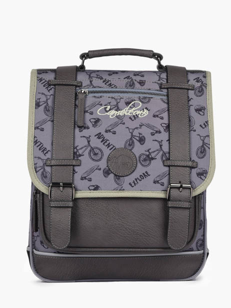 2-compartment  Backpack Cameleon Gray vintage urban PBVBSD38