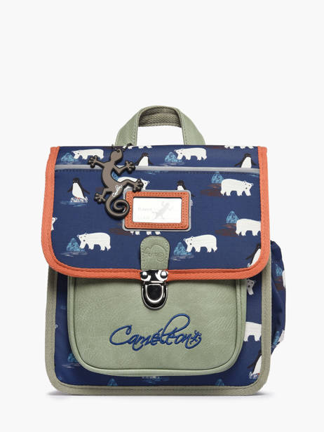 Backpack 1 Compartment Cameleon Blue retro SD30