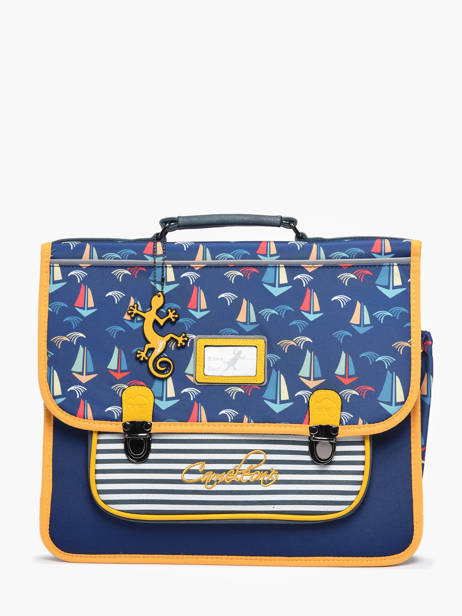 Satchel For Kids 2 Compartments Cameleon Blue retro PBVGCR38