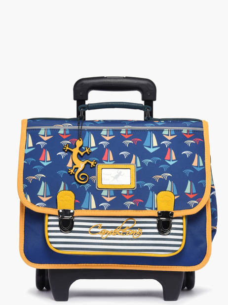 Cartable à Roulettes Rétro Cameleon Bleu retro CA32