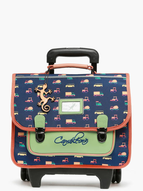 Cartable à Roulettes Rétro Cameleon Bleu retro CA32