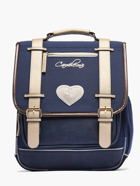 2-compartment Vintage Fantasy Backpack Cameleon Blue vintage fantasy SD39