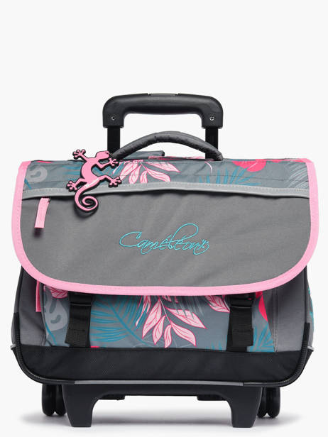 Cartable à Roulettes Enfant 2 Compartiments Cameleon Gris actual CR38
