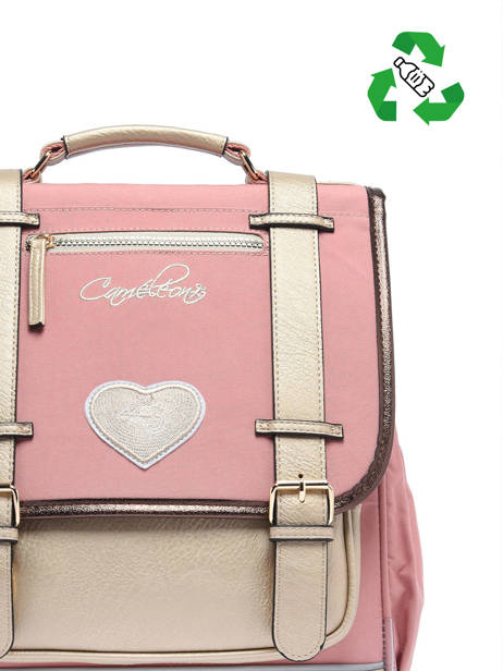 3-compartment Backpack Cameleon Pink vintage fantasy PBVGSD39 other view 2