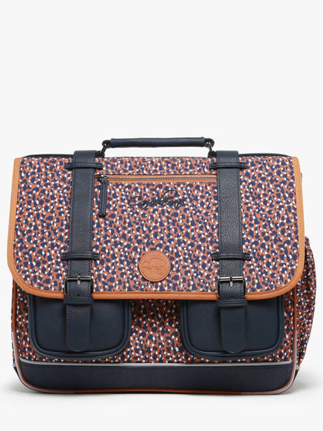 Satchel For Kids 3 Compartments Cameleon Brown vintage fantasy CA41