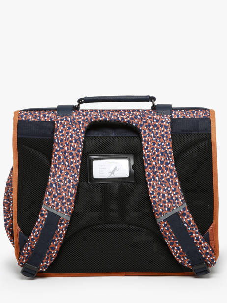 Satchel For Kids 3 Compartments Cameleon Brown vintage fantasy CA41 other view 4