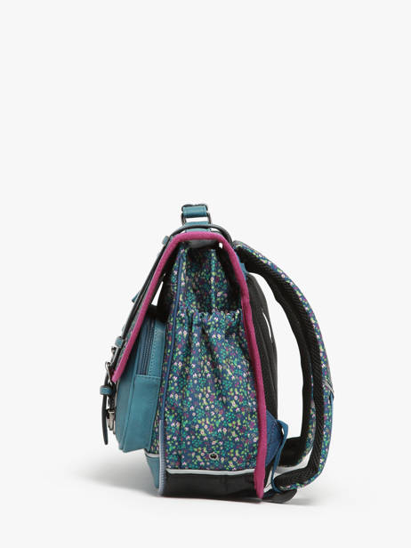 Satchel For Kids 2 Compartments Cameleon Multicolor vintage fantasy CA38 other view 2