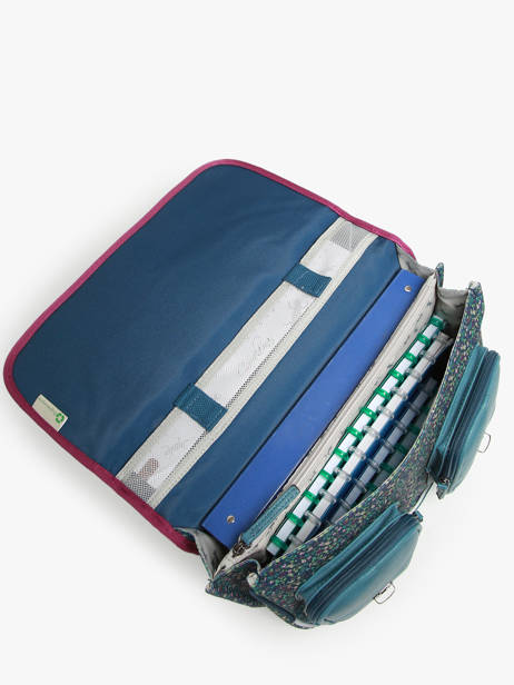 Satchel For Kids 2 Compartments Cameleon Multicolor vintage fantasy CA38 other view 3