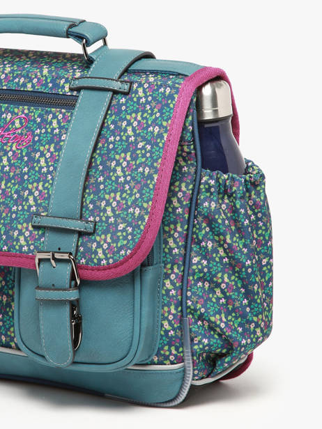 Satchel For Kids 2 Compartments Cameleon Multicolor vintage fantasy CA38 other view 5