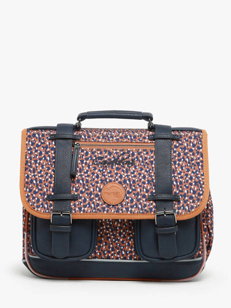 Cartable Enfant 2 Compartiments Cameleon Marron vintage fantasy CA35