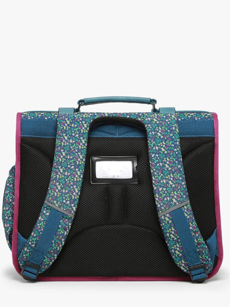 Satchel For Kids 3 Compartments Cameleon Blue vintage fantasy CA41 other view 4