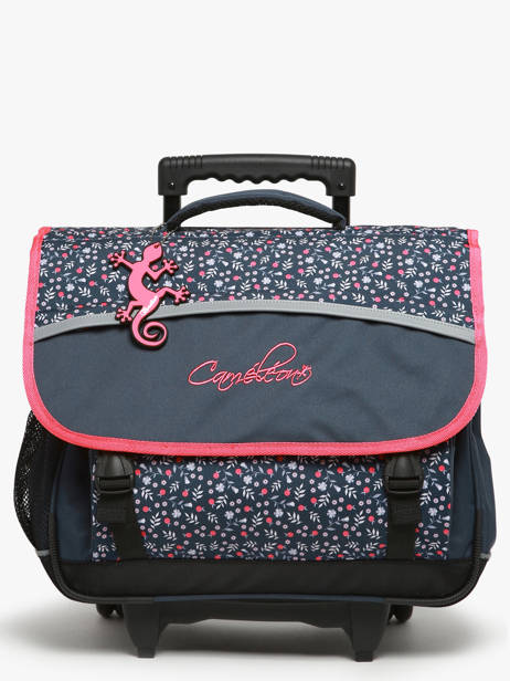 Wheeled Schoolbag For Kids 3 Compartments Cameleon Pink actual CR41