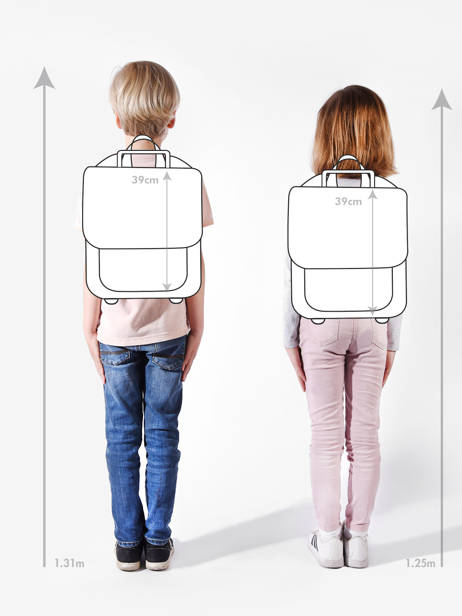 Wheeled Schoolbag Cameleon Pink actual SR39 other view 1