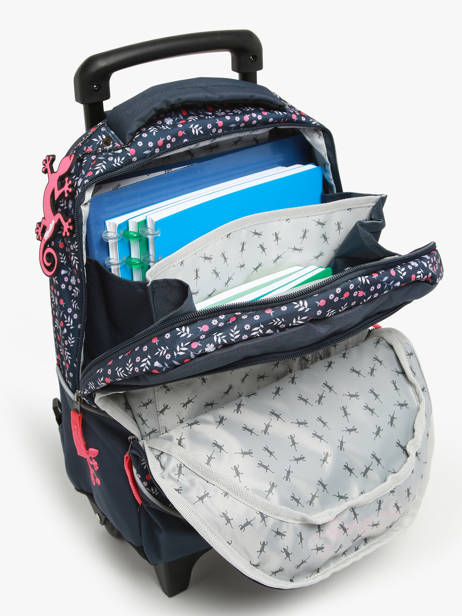 Wheeled Schoolbag Cameleon Pink actual SR39 other view 3