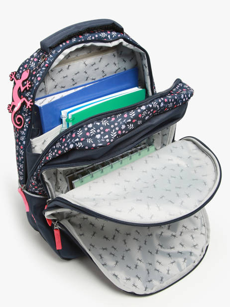 2-compartment Backpack Cameleon Pink actual SD45 other view 3