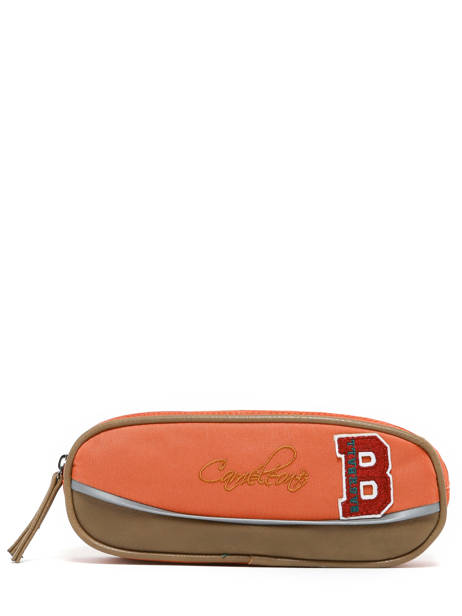 Pennenzak Kinderen 2 Compartimenten Cameleon Oranje vintage urban VIB-TROU ander zicht 3