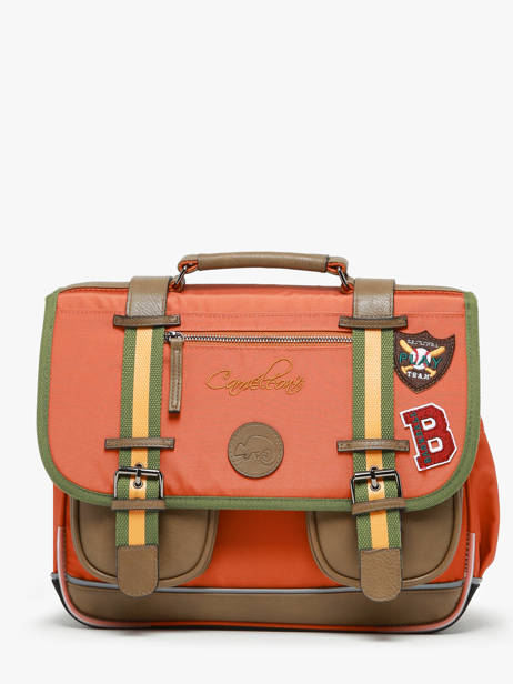 Satchel For Kids 2 Compartments Cameleon Orange vintage urban CA35