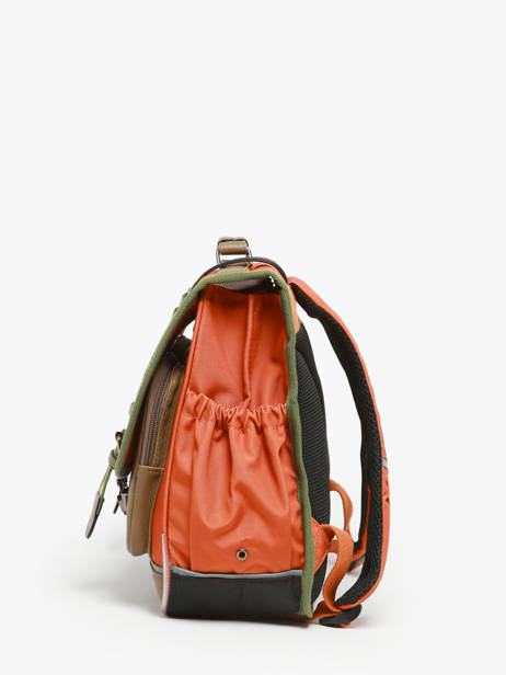 Satchel For Kids 2 Compartments Cameleon Orange vintage urban CA35 other view 2