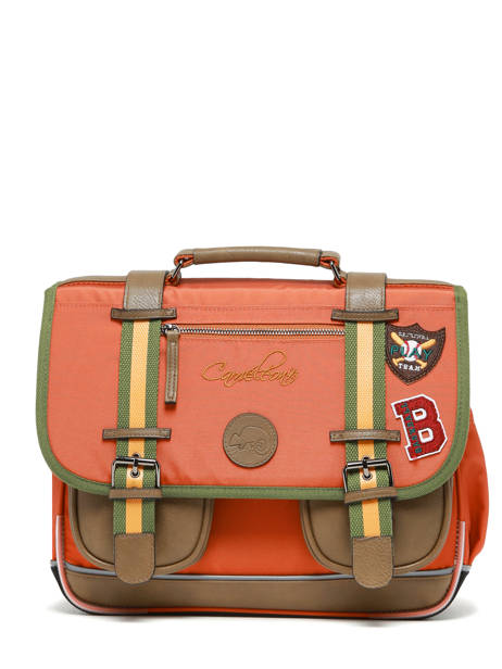Satchel For Kids 2 Compartments Cameleon Orange vintage urban CA35 other view 6