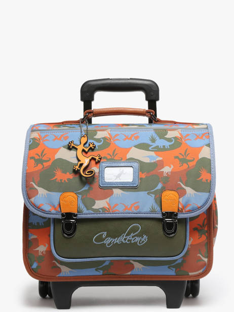 Cartable  Roulettes Rtro Cameleon Multicolore retro CA32