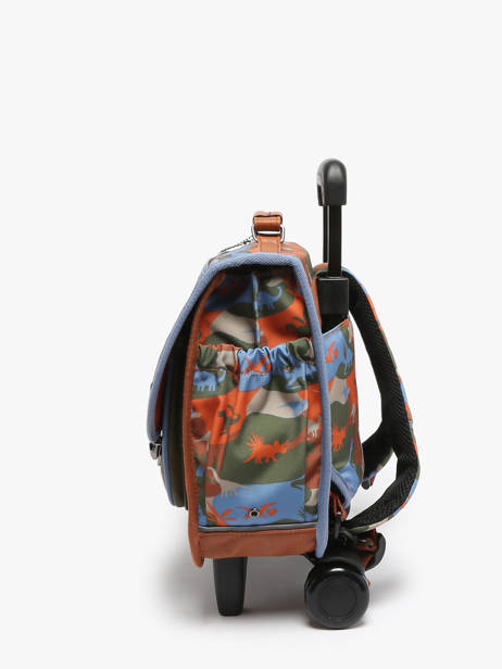 Wheeled Backpack Rétro Cameleon Multicolor retro CA32 other view 2