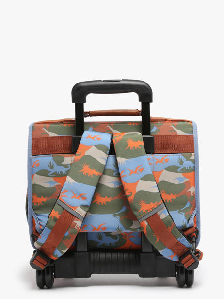 Wheeled Backpack Rétro Cameleon Multicolor retro CA32 other view 4