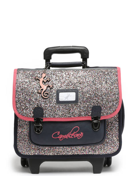 Cartable à Roulettes Rétro Cameleon Multicolore retro CA32 vue secondaire 7