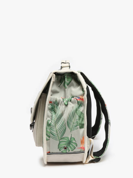 Satchel For Kids 2 Compartments Cameleon Multicolor retro CA35 other view 2