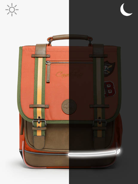 Sac à Dos Vintage Urban 2 Compartiments Cameleon Orange vintage urban SD39 vue secondaire 7