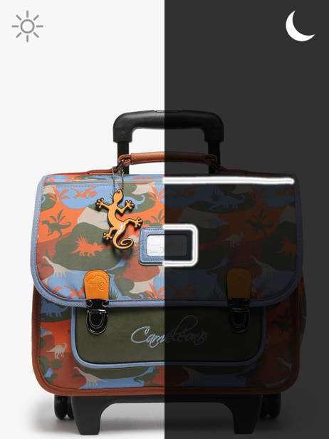 Wheeled Backpack Rétro Cameleon Multicolor retro CA32 other view 8
