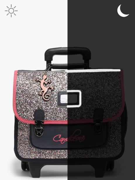 Cartable à Roulettes Rétro Cameleon Multicolore retro CA32 vue secondaire 8