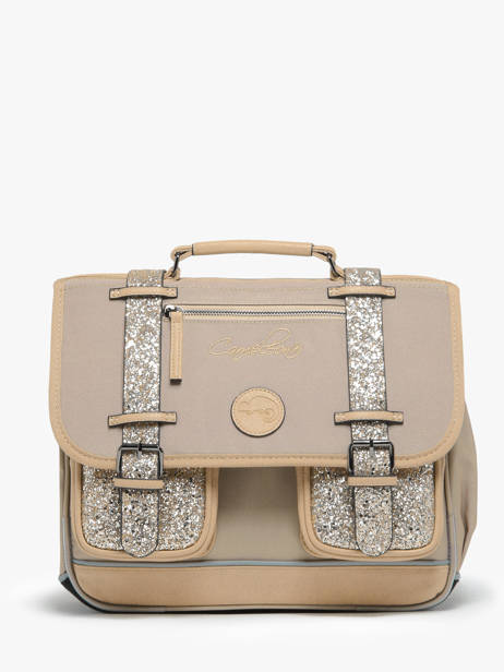 Satchel For Kids 2 Compartments Cameleon Beige vintage fantasy CA35