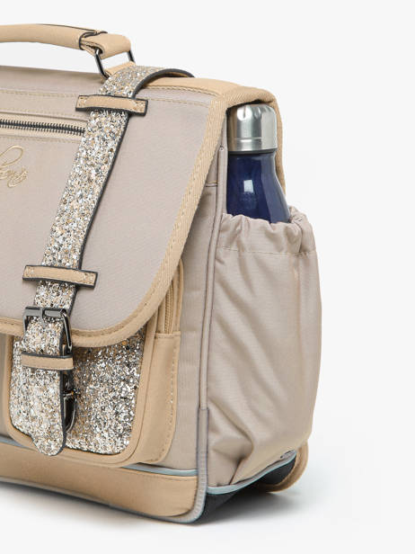 Cartable Enfant 2 Compartiments Cameleon Beige vintage fantasy CA38 vue secondaire 5