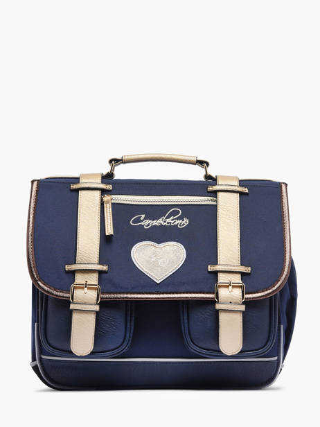 Cartable 2 Compartiments Cameleon Bleu vintage fantasy PBVGCA35