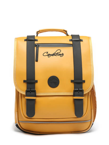 2-compartment Vintage North Backpack Cameleon Yellow vintage north SD39 other view 7